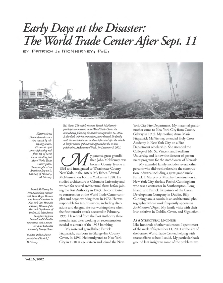 Early Days at the Disaster - The World Trade Center after Sept. 11 by ...